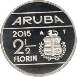 Аруба 2 1/2 флорина 2015 год