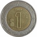 Мексика 1 песо 2005 год - Хохлатый сокол