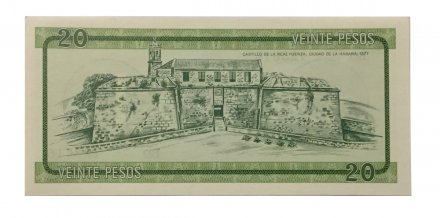 Куба 20 песо (валютный сертификат) 1985 год (B) - UNC