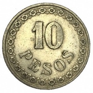 Парагвай 10 песо 1939 год