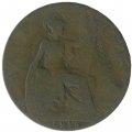 Великобритания 1/2 пенни 1916 год - Король Георг V