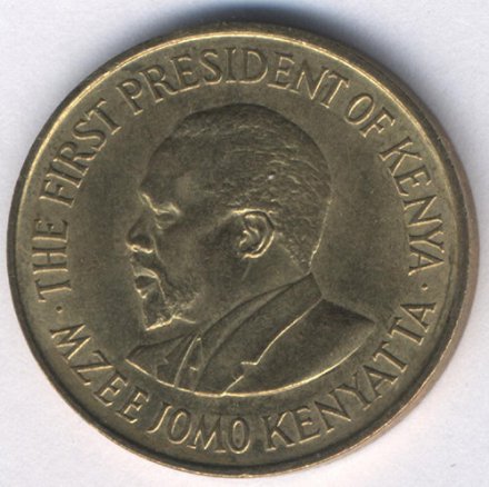 Кения 5 центов 1975 год