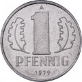 ГДР 1 пфенниг 1979 год