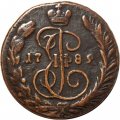 1 копейка 1789 год ЕМ Екатерина II (1762 - 1796) - VF