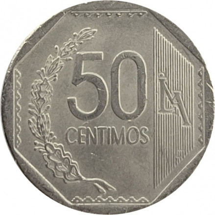 Перу 50 сентимо 2011 год