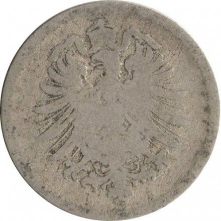 Германия 10 пфеннигов 1876 год (D)