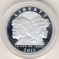 Монета США 1 доллар 2011 год - Армия США (P)