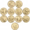 Набор из 10 монет Австралия 1 доллар 2025 - Австралийские Большие Вещи