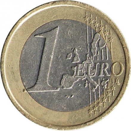 Германия 1 евро 2002 год - Орёл (D)