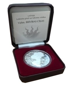 Латвия 1 лат 2006 год - Борьба за свободу