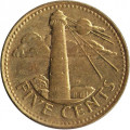 Барбадос 5 центов 1998