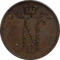 Финляндия 1 пенни 1900 год - XF