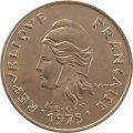 Французская Полинезия 10 франков 1975 год