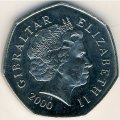 Гибралтар 50 пенсов 2000 год