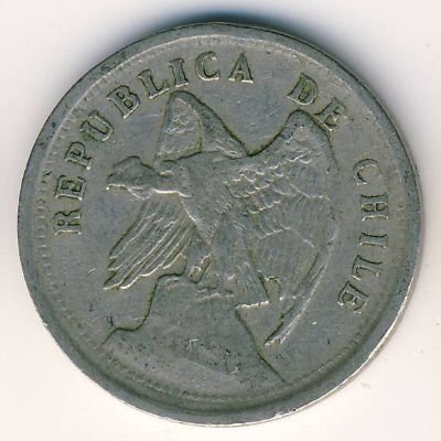 Чили 20 сентаво 1924 год