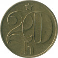 Чехословакия 20 геллеров 1987 год