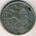 Чили 1 песо 1921 год