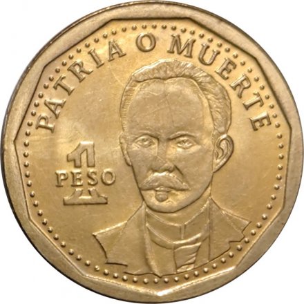 Куба 1 песо 2013 год - Хосе Марти UNC