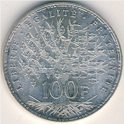 Франция 100 франков 1984 год