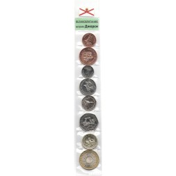 Набор из 8 монет Джерси 1998-2016 год