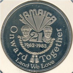 Ямайка 1 доллар 1983 год