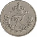 Дания 25 эре 1949 год - Король Фредерик IX