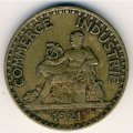 Франция 2 франка 1921 год