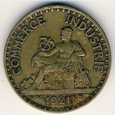 Франция 2 франка 1921 год