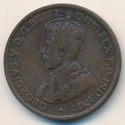 Австралия 1/2 пенни 1914 год