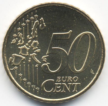 Ирландия 50 евроцентов 2006 год - Кельтская арфа