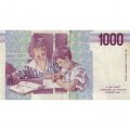 Италия 1000 лир 1990 год - Мария Монтессори. Учитель и ученик - VF-