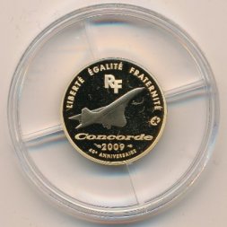 Франция 50 евро 2009 год - 40-летие Конкорда