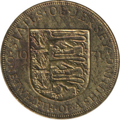 Джерси 1/12 шиллинга 1931 год