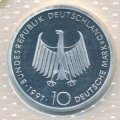 ФРГ 10 марок 1997 год - 100 лет дизельному двигателю (D)