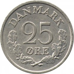 Дания 25 эре 1961 год