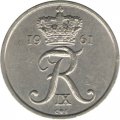 Дания 25 эре 1961 год