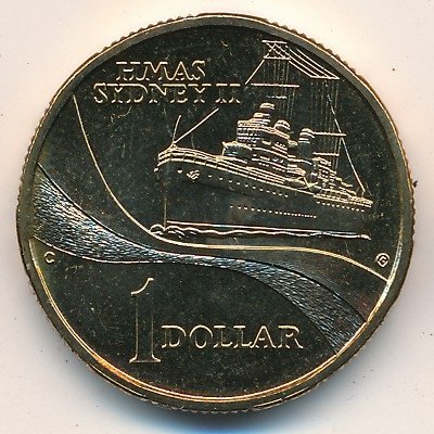 Австралия 1 доллар 2000 год - Корабль HMAS Sydney II