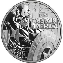 Тувалу 1 доллар 2019 год - Капитан Америка