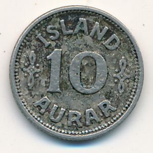 Исландия 10 эйре 1939 год