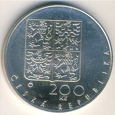 Чехия 200 крон 1994 год - 650 лет Собору Святого Вита