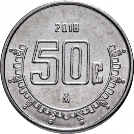 Мексика 50 сентаво 2018 год