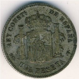 Испания 1 песета 1903 год