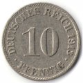 Германия 10 пфеннигов 1913 год (A)