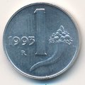 Италия 1 лира 1993 год