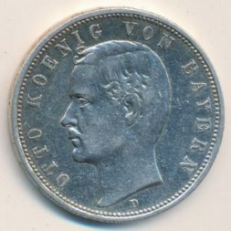 Бавария 5 марок 1893 год