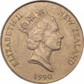 Новая Зеландия 1 доллар 1990 год - Киви