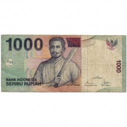 Индонезия 1000 рупий 2000 год - Капитан Паттимура (Томас Матулеси). Молуккские острова - F