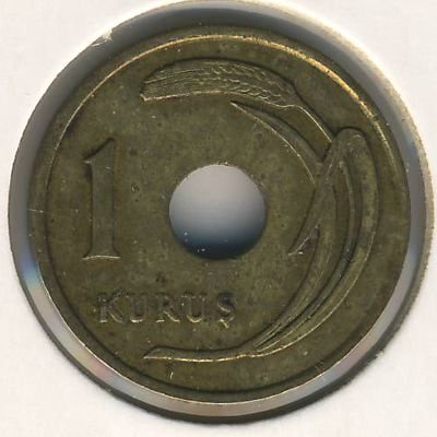 Турция 1 куруш 1950 год