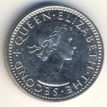 Новая Зеландия 6 пенсов 1965 год - Разноклювая гуйя (Proof)