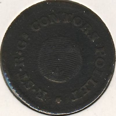 Швеция 1/4 скиллинга 1800 год